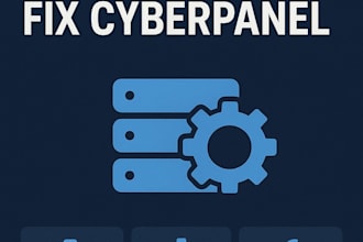 install, configure and fix cyberpanel on your server