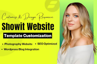 fix update showit website, showit template customization, showit blog website