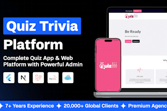create a trivia quiz app and website