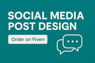 create custom social media post and story designs