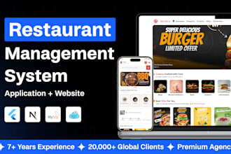 create an online restaurant website and apps