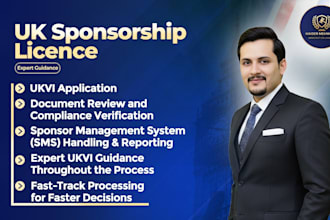 be your expert immigration lawyer for a UK sponsorship license application