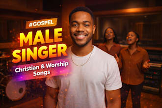 male gospel singer songwriter gospel soul pop soulful worship vocalist