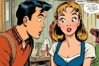 create comic book illustration with comic book illustrator