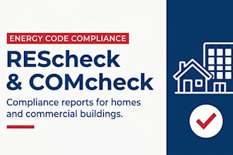 fill rescheck, comcheck energy compliance reports