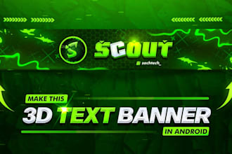 design a professional and eye catching game banner for your game or brand