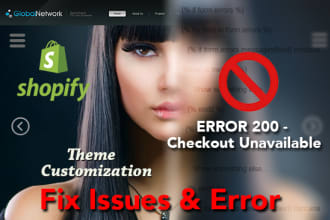 fix shopify issue,error,bug, shopify customize