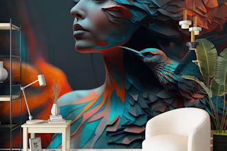 create stunning custom accent murals and vinyl wallpapers for commercial or home