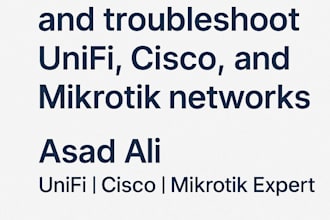 setup, configure, and troubleshoot unifi, cisco, and mikrotik networks