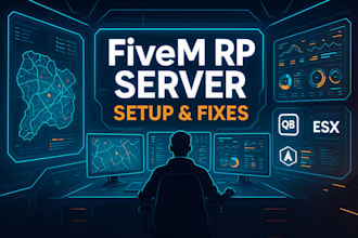 build and optimize your fivem rp server, fix scripts, qbcore, esx and mlo