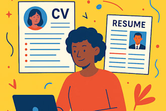 write a professional CV and resume tailored to your career