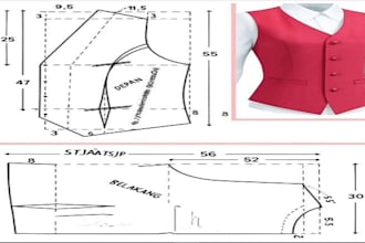design custom sewing patterns with detailed measurements and instructions