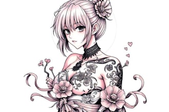do amazing anime tattoo design