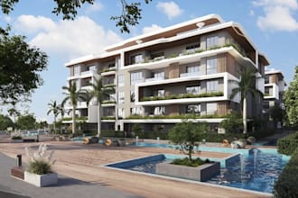 remodel rent apartment building,residential home design,outdoor landscape render