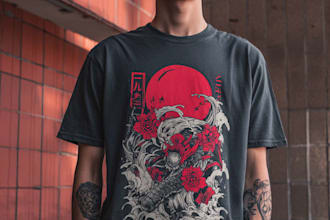 do japanese t shirt design