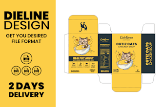 design print ready packaging dieline and structural design