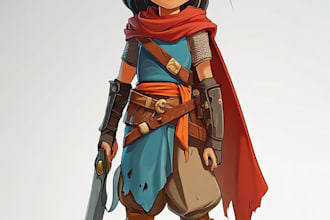 create simple 2d game characters
