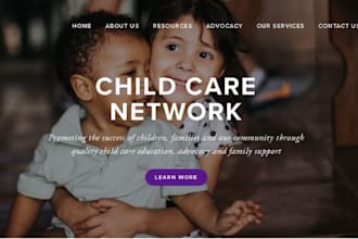 design squarespace daycare website kindergarten website preschool website