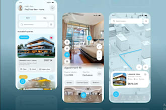 develop real estate app, and website, event management app, mobile app,