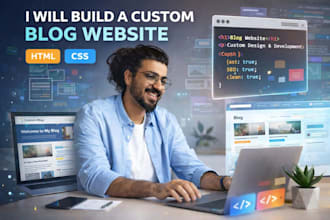 create a custom blog website with fast and SEO friendly design