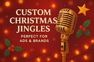 create custom christmas jingles for ads, brands, commercials or promos