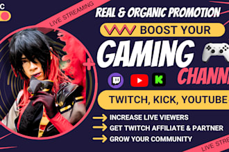 do organic twitch channel promotion to boost twitch live viewers and engagement
