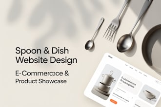 design a modern spoon themed website for your brand