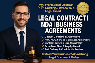 write or review any legal contract, nda, or business agreement