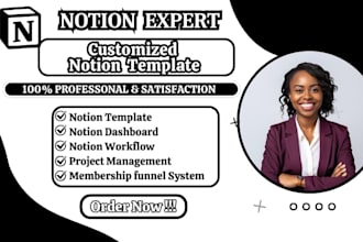 notion template notion expert and custom notion template in 24 hours CRM