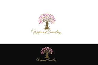 design christian company offering therapy logo