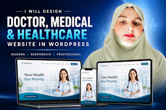 design doctor, medical and healthcare website in wordpress