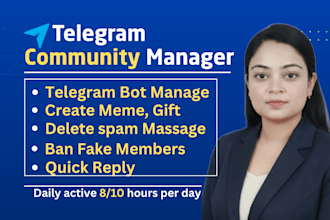 manage your crypto telegram community as admin and moderator