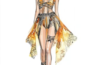draw fashion illustration of clothes