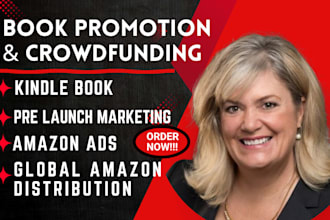 run your kindle book pre launch marketing global amazon distribution, amazon ads