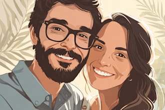 design couple portrait for you