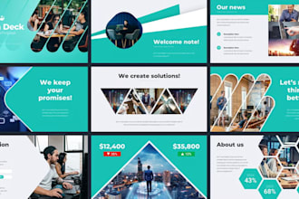 design a professional medical or healthcare powerpoint presentation pitch deck