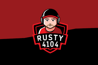 design mascot super logo for a gamer with terrible skills