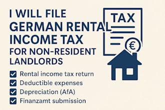 file german income rental tax for non residential landlords