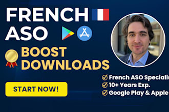 do french aso and app store optimization for google play and app store