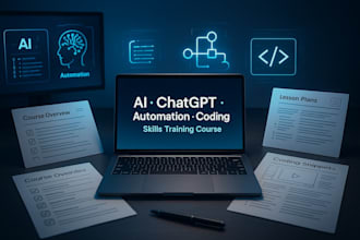 create ai chatgpt automation coding skills training course ppt video lesson plan