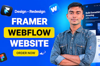 design framer or webflow website, figma to framer webflow landing page