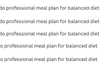 do professional meal plan for balanced diet