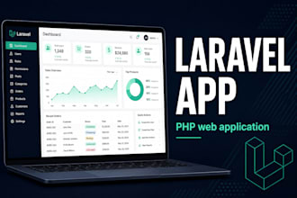 develop a custom PHP laravel web application or saas