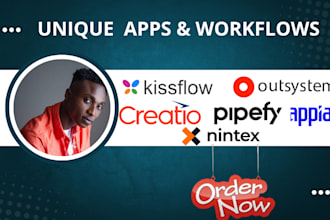 build workflow automation, apps on kissflow, pipefy, appian, creatio, outsystems