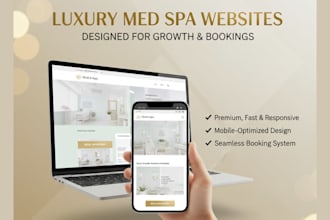 design med spa website or medical website using wordpress