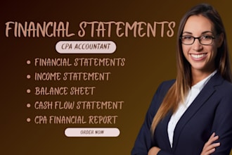 prepare financial statements, profit and loss, income statements