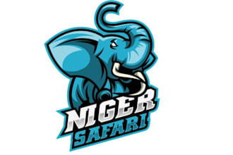 make modern elephant mascot logo
