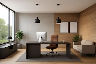 design your office interior, commercial space interior and exterior
