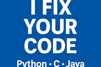 debug your python, c, or java code and explain the fix