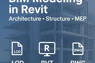create detailed bim models in revit architecture, structure, mep